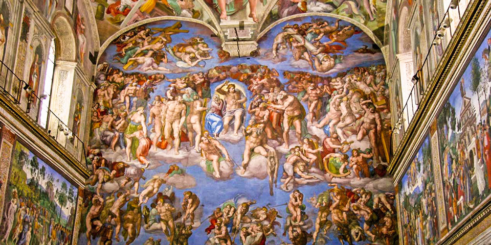 Сикстинская капелла Микеланджело в Ватикане: потолок, роспись, фрески, сюжеты